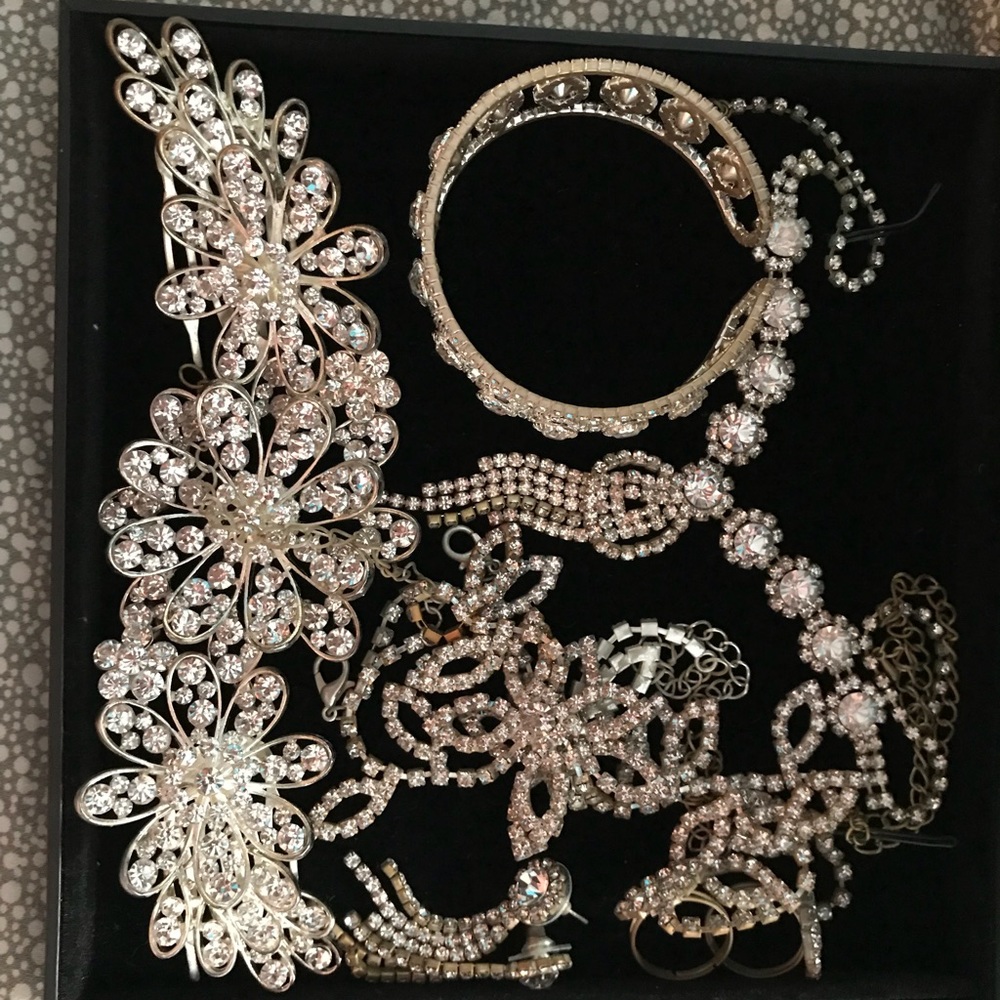 Wedding headpiece and jewelry